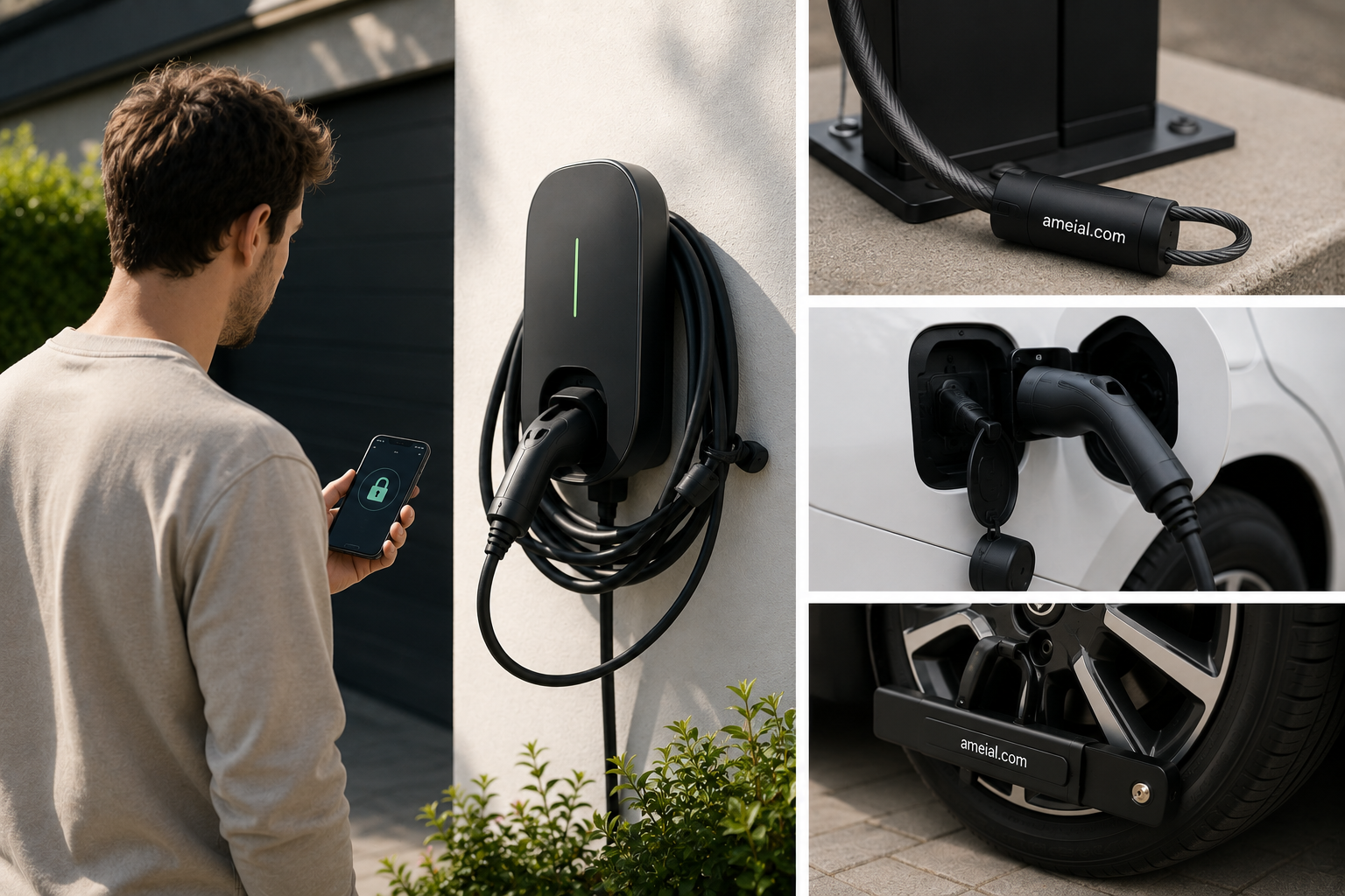 Soluciones de seguridad para cargadores EV y garajes